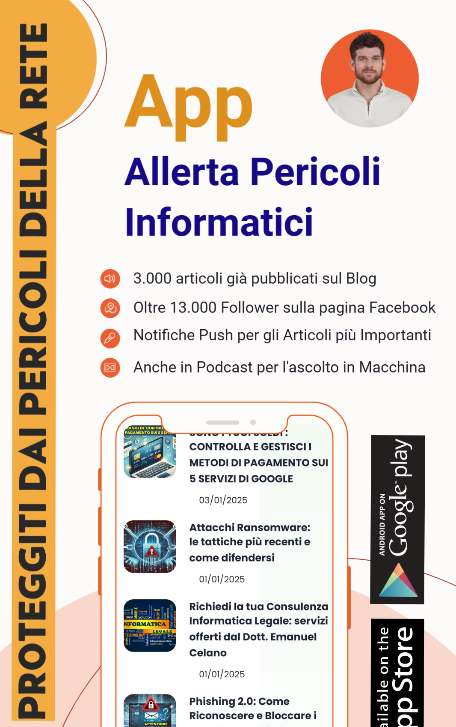 app allerta pericoli informatici