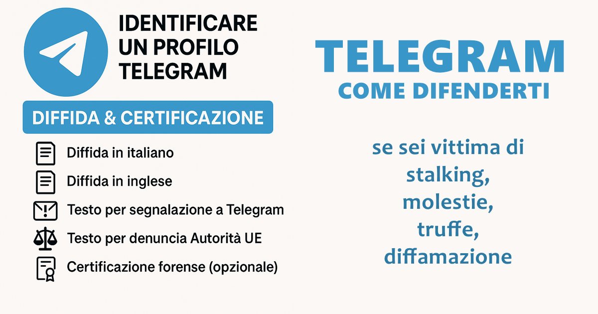 Identificare un profilo Telegram